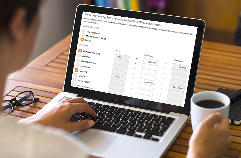 Submit exempt market filings and calculate fees using the portal