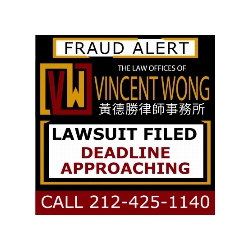 SRAC LAWSUIT: The Law Offices of Vincent Wong Notify Investors of a ... Vincent Wong